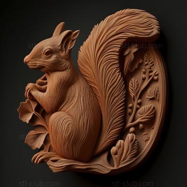 3D model st squirrel (STL)